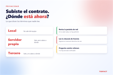 Qué pasa con los archivos que subes a herramientas online