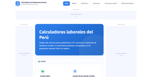 Proyecto: Calculadoras Laborales del Perú